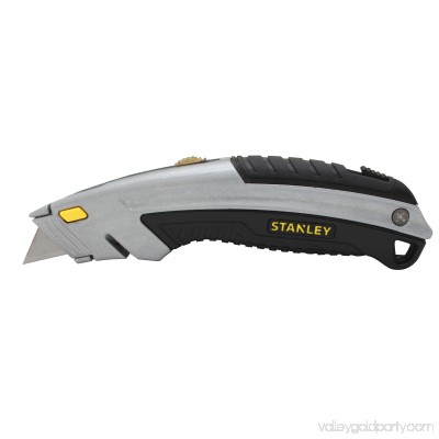 Stanley InstantChange Retractable Knife, Black, Chrome 552924943